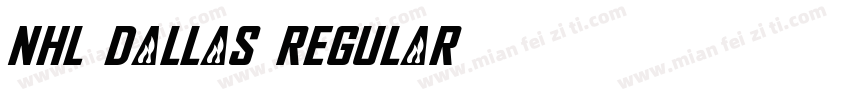 NHL Dallas Regular字体转换